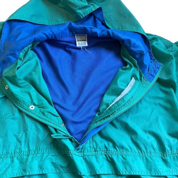 Vintage cheetah sport Aqua￼ windbreaker jacket size large - Picture 5 of 8